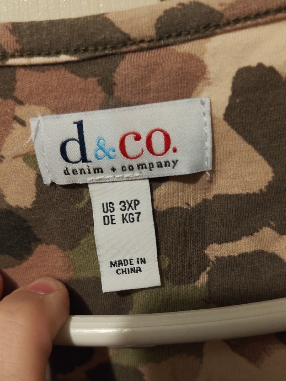 d.co Camouflage Short Sleeve Tee - Brown/Olive - Picture 2 of 4